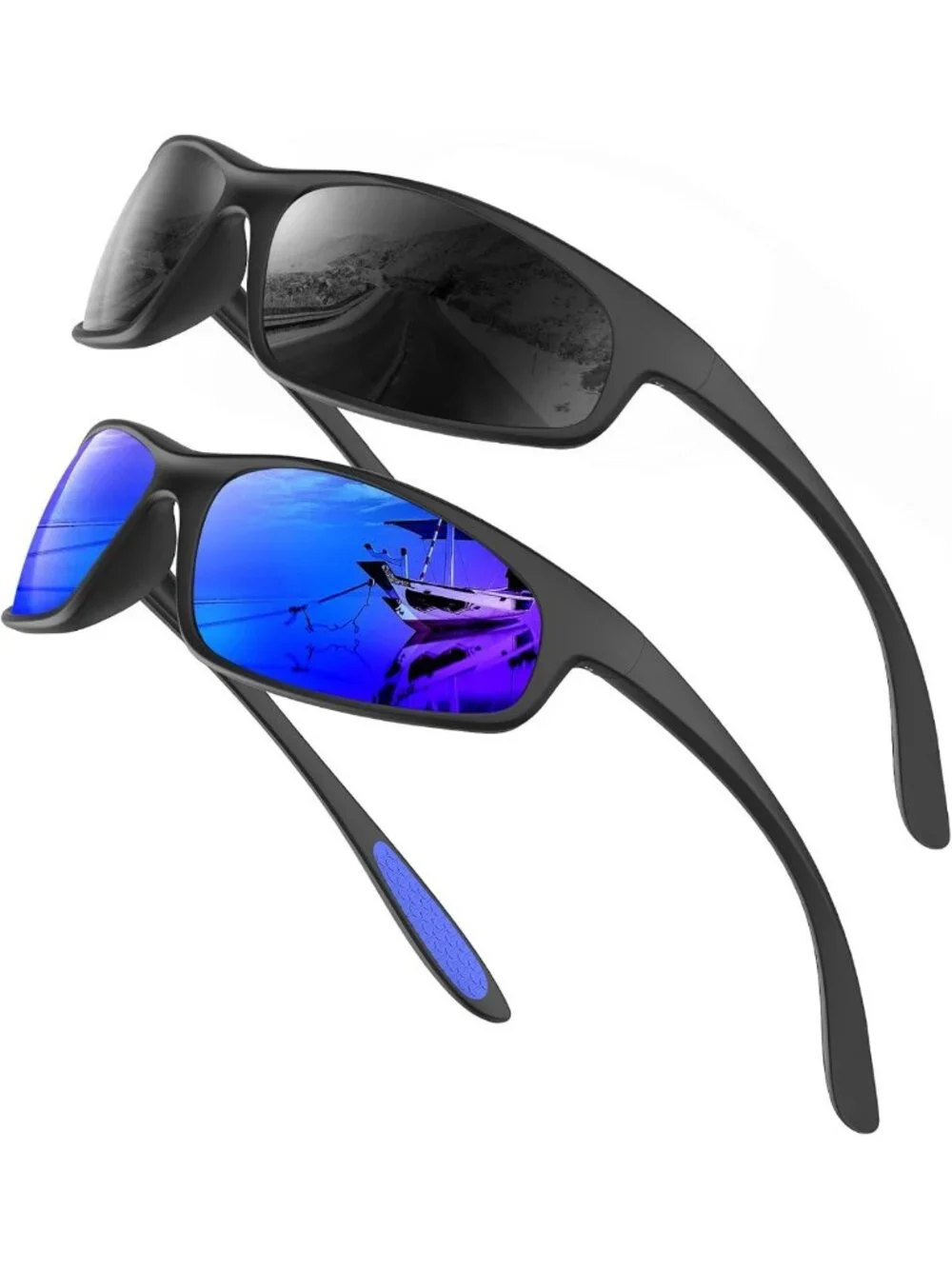 Polarized Sports Sunglasses for Men - UV Protection for Running, Cycling